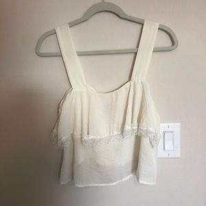 Crop top with fringe